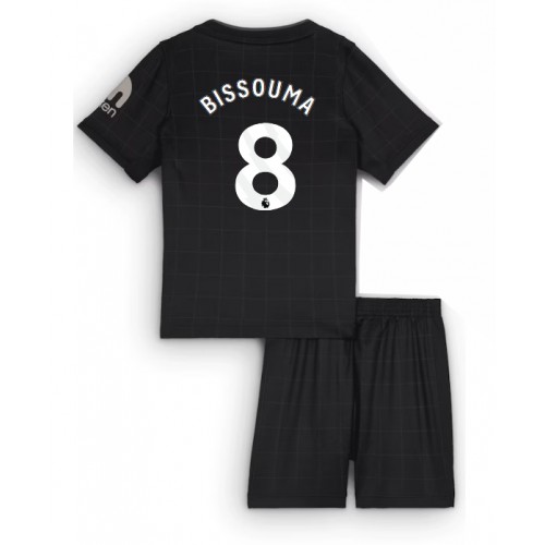 Otroški Nogometni dresi Tottenham Hotspur Yves Bissouma #8 Gostujoči 2025-26 Kratek Rokav (+ Kratke hlače)